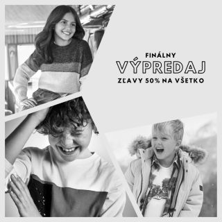 Posledné dni výpredaja online u nás na www.fancys.sk a v kamennej predajni. Zľavy 50% na všetky modely a navyše DOPRAVA...