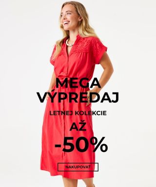 3,2,1... Spustili sme MEGA výpredaj! Zľavy až -70% nielen na letnú kolekciu. Vo výpredaji nakúpite aj prechodné bundy,...