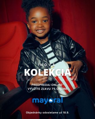 ✨ Nová kolekcia Mayoral je tu! Predobjednajte si online ešte predtým, než dorazí do obchodu. So zľavou až 10 % 💙 S kódom...