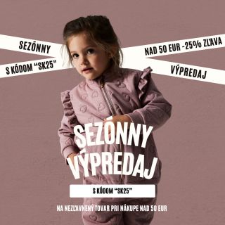 Spustili sme sezónny výpredaj na všetky jesenné novinky! ✅ 25% pri nákupe nad 50 EUR ✅ v košíku zadajte kód "SK25" a ceny...