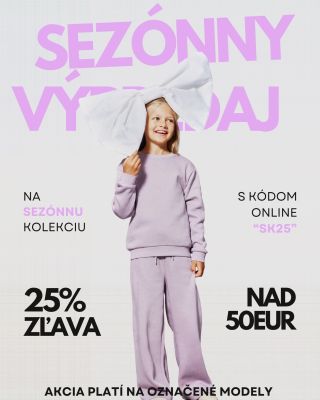 Využite ešte posledné dni výpredaja a doplňte šatník Vás a vašich detí. ✅ využite zľavu 25% pri nákupe nad 50 Eur 🎃 celý...